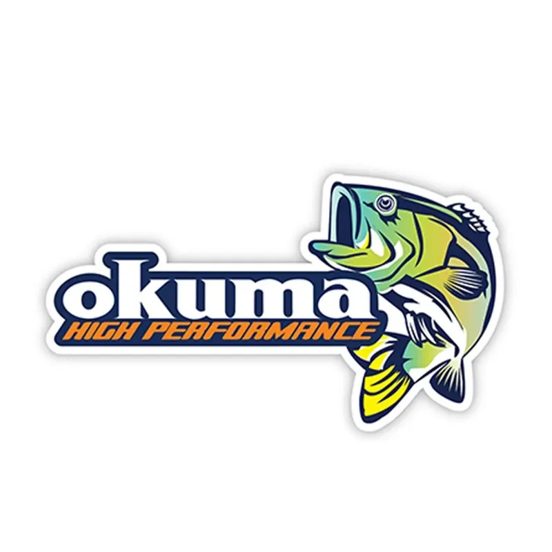 Fishing Equipment Stores - OKUMA-Autocollants de voiture imperméables en PVC,