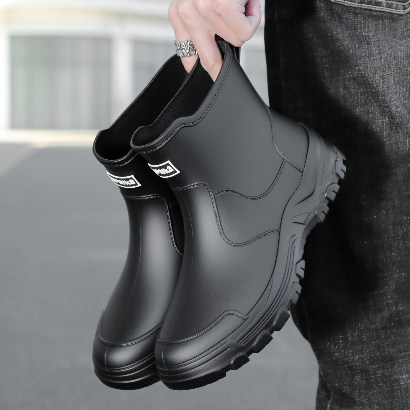 Fishing Equipment For Kids - Bottes de pluie mi-mollet pour hommes,