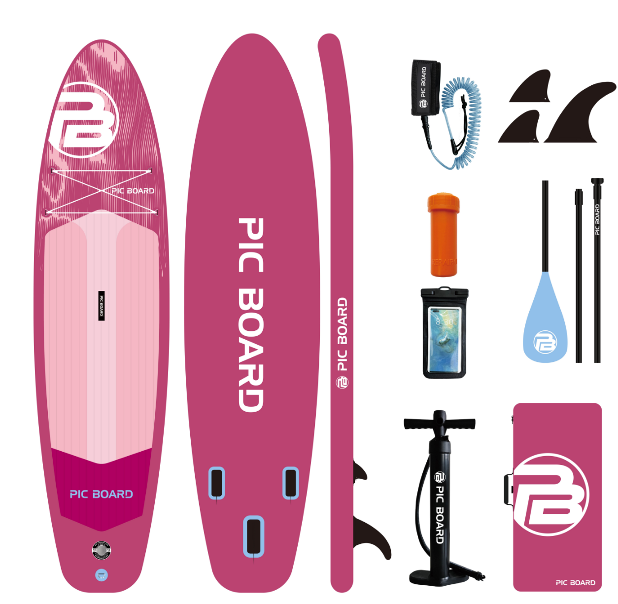 Fishing Equipment Stores - Planche à pagaie gonflable étanche SUB