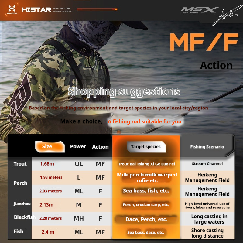 Canne à pêche HASIDA MS-X Fuji - Fishing Equipment Clearance avis et prix