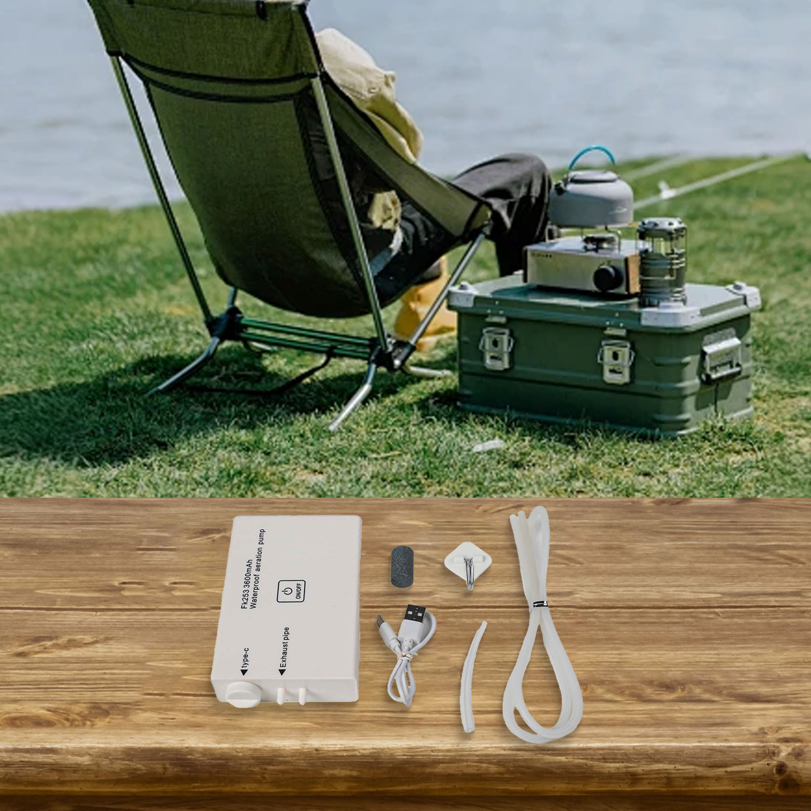 14*6*2.2 cm pompe à oxygène po - Fishing Equipment Brands avis et prix
