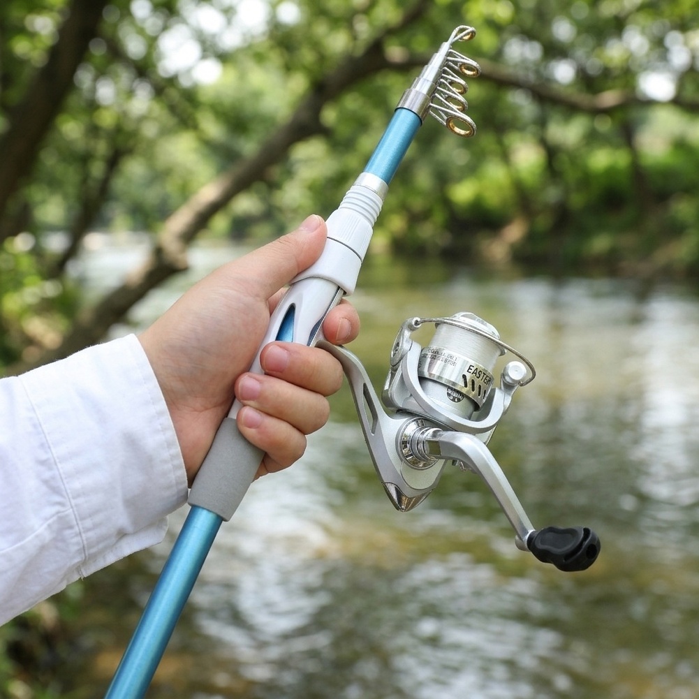 Canne à pêche bleue et blanche - Fishing Equipment For Kids avis et prix